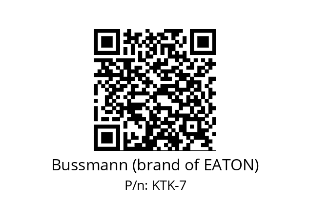   Bussmann (brand of EATON) KTK-7