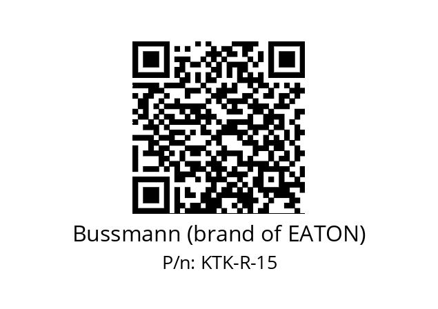   Bussmann (brand of EATON) KTK-R-15