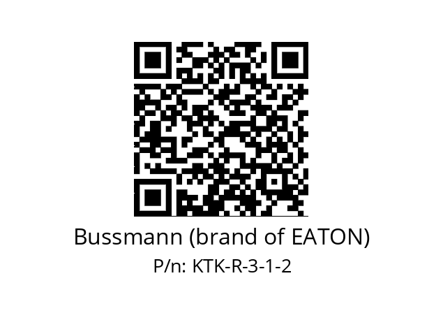   Bussmann (brand of EATON) KTK-R-3-1-2