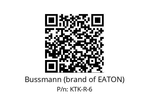   Bussmann (brand of EATON) KTK-R-6