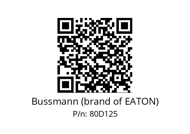   Bussmann (brand of EATON) 80D125