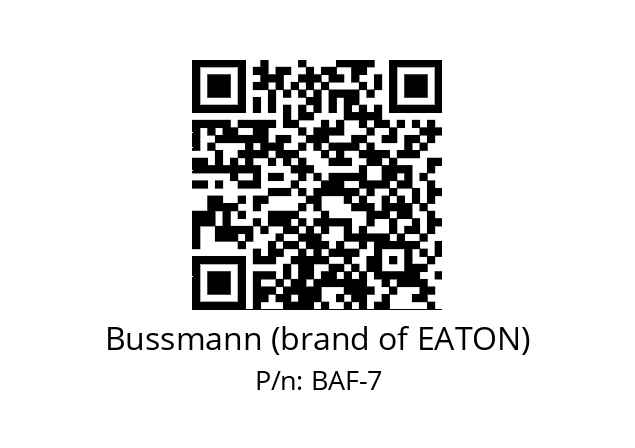   Bussmann (brand of EATON) BAF-7