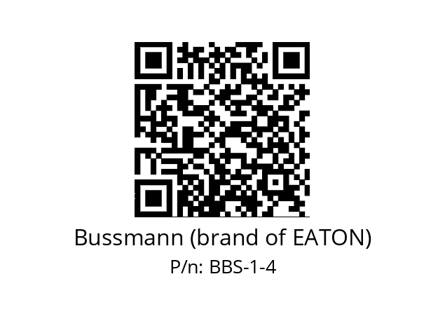   Bussmann (brand of EATON) BBS-1-4