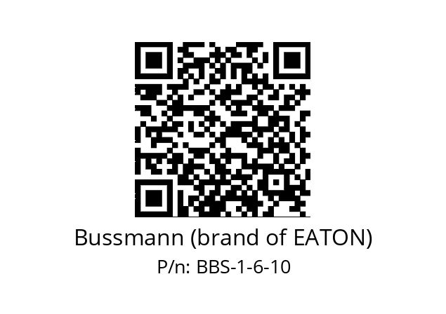   Bussmann (brand of EATON) BBS-1-6-10