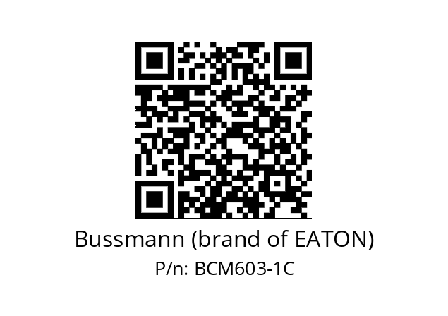   Bussmann (brand of EATON) BCM603-1C