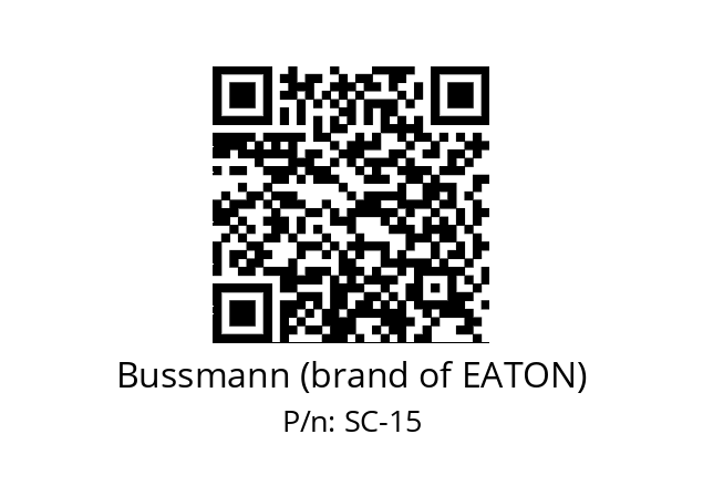   Bussmann (brand of EATON) SC-15