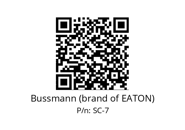   Bussmann (brand of EATON) SC-7