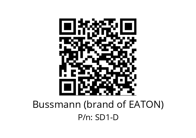   Bussmann (brand of EATON) SD1-D