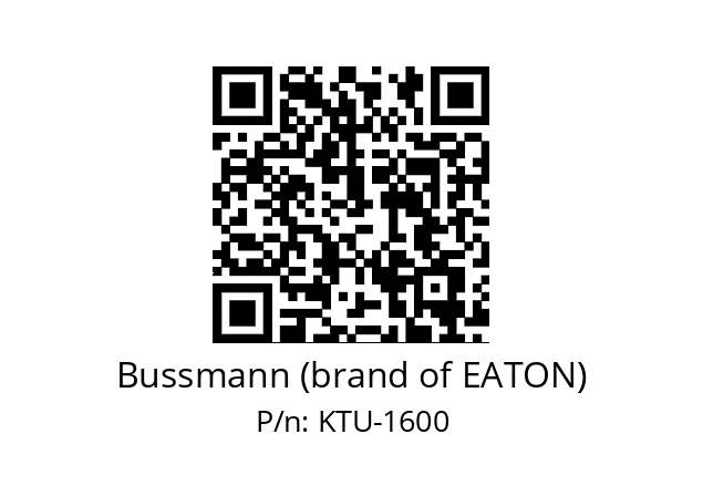   Bussmann (brand of EATON) KTU-1600