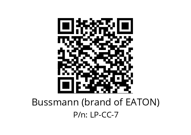   Bussmann (brand of EATON) LP-CC-7