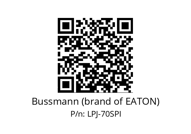   Bussmann (brand of EATON) LPJ-70SPI