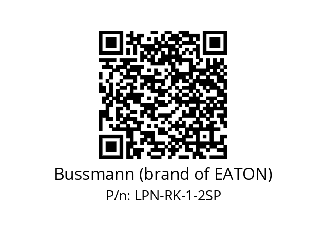   Bussmann (brand of EATON) LPN-RK-1-2SP