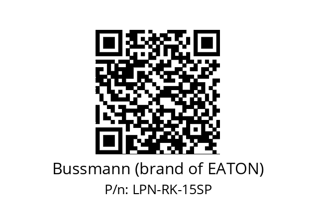   Bussmann (brand of EATON) LPN-RK-15SP