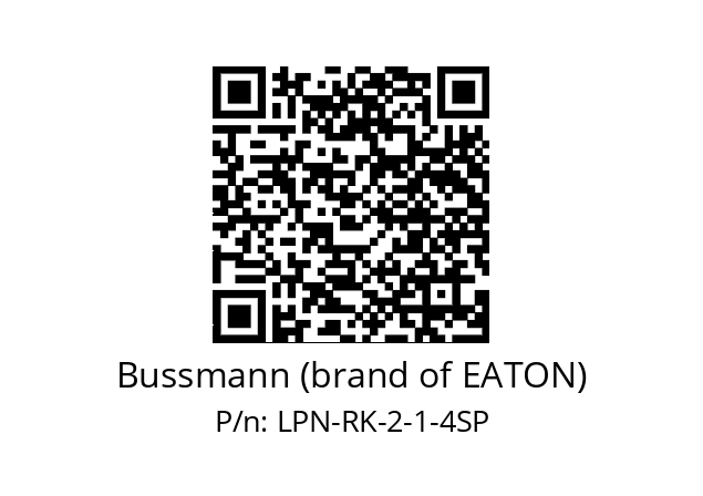   Bussmann (brand of EATON) LPN-RK-2-1-4SP