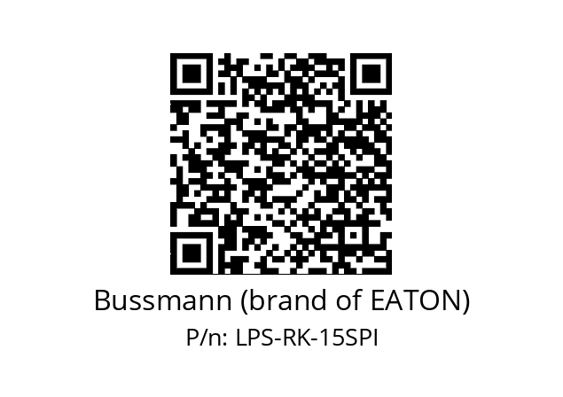   Bussmann (brand of EATON) LPS-RK-15SPI