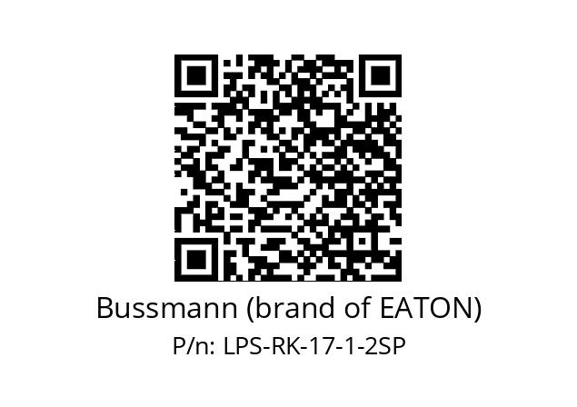   Bussmann (brand of EATON) LPS-RK-17-1-2SP