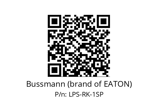   Bussmann (brand of EATON) LPS-RK-1SP