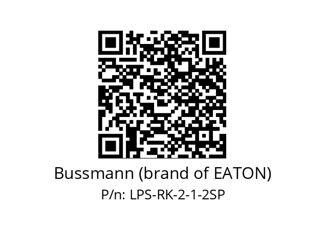   Bussmann (brand of EATON) LPS-RK-2-1-2SP