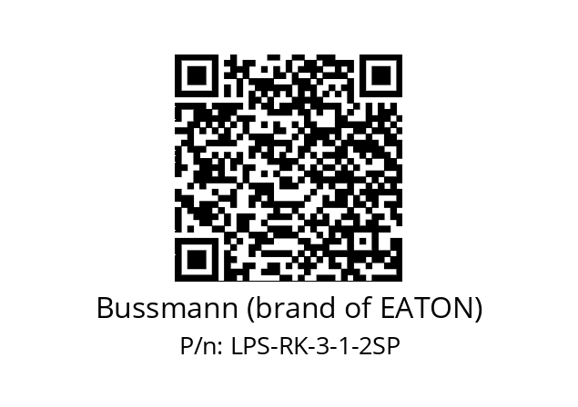   Bussmann (brand of EATON) LPS-RK-3-1-2SP