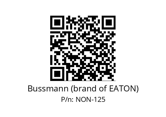   Bussmann (brand of EATON) NON-125