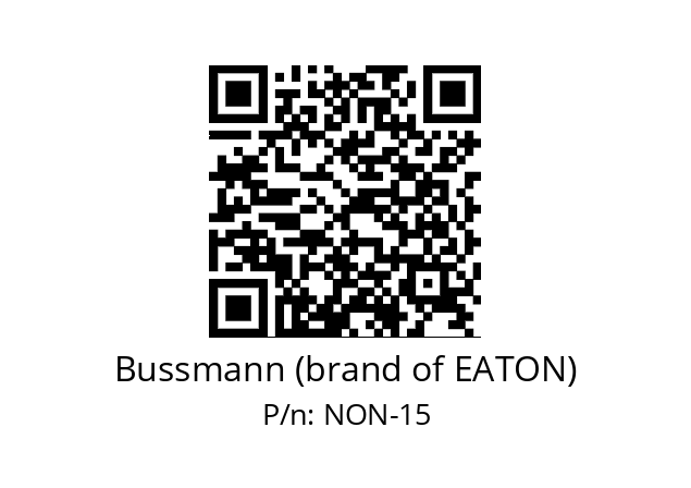   Bussmann (brand of EATON) NON-15