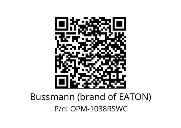   Bussmann (brand of EATON) OPM-1038RSWC