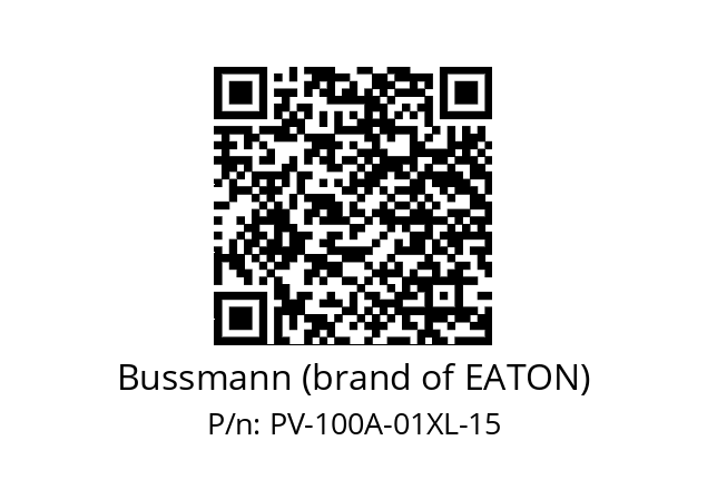   Bussmann (brand of EATON) PV-100A-01XL-15