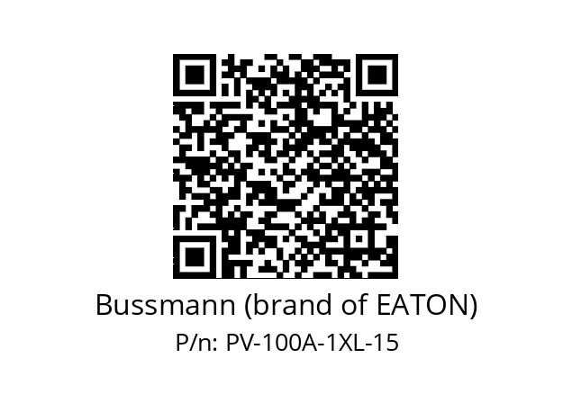   Bussmann (brand of EATON) PV-100A-1XL-15