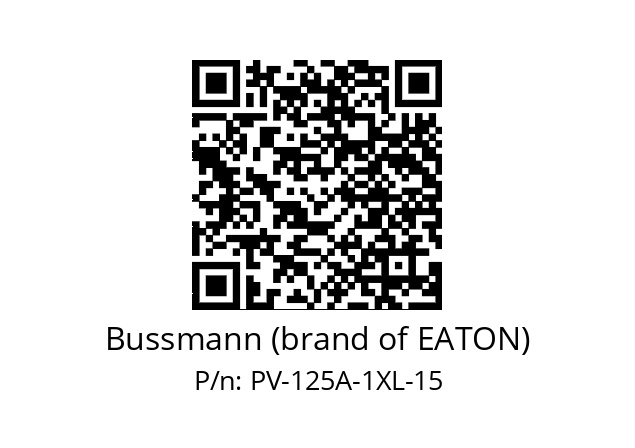   Bussmann (brand of EATON) PV-125A-1XL-15