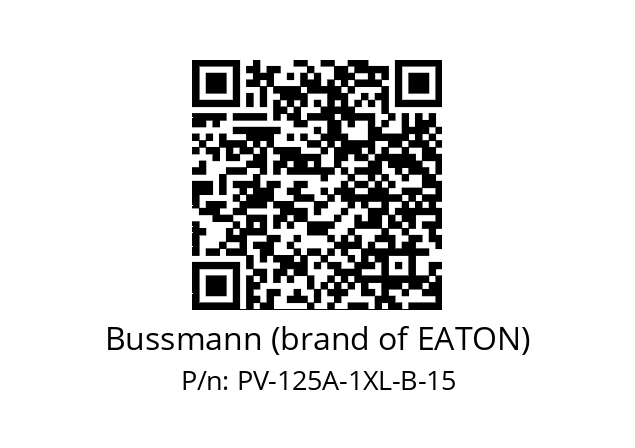   Bussmann (brand of EATON) PV-125A-1XL-B-15