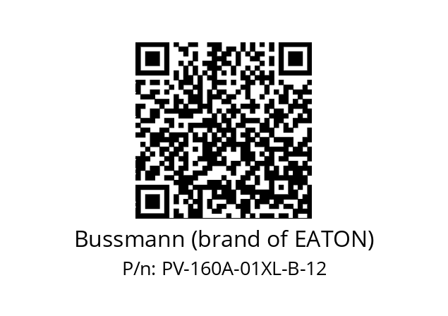   Bussmann (brand of EATON) PV-160A-01XL-B-12