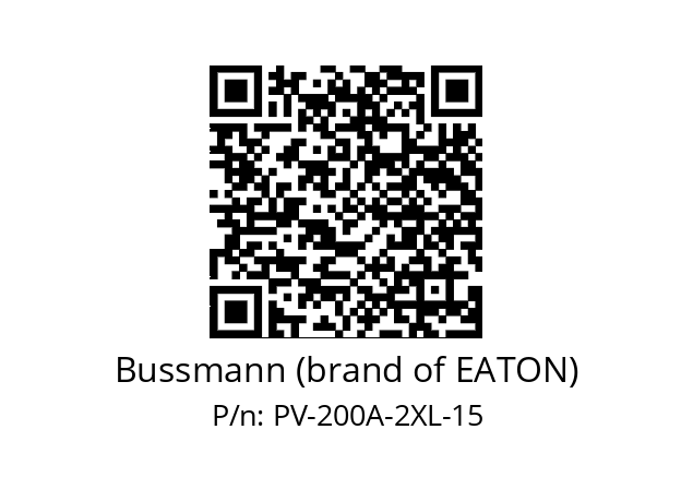   Bussmann (brand of EATON) PV-200A-2XL-15