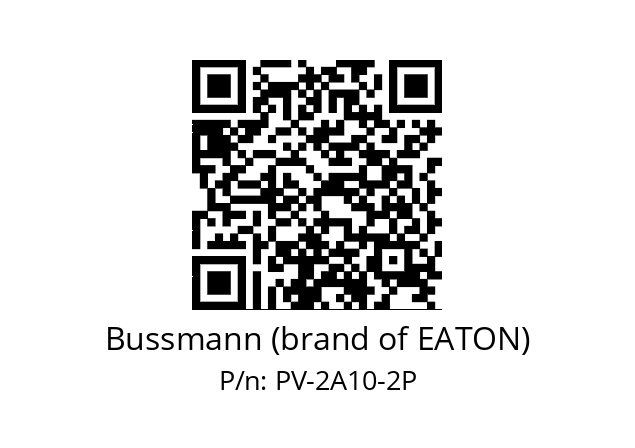   Bussmann (brand of EATON) PV-2A10-2P