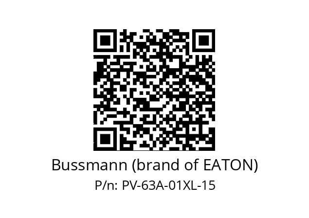   Bussmann (brand of EATON) PV-63A-01XL-15