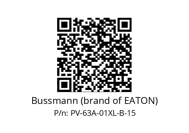   Bussmann (brand of EATON) PV-63A-01XL-B-15