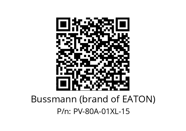   Bussmann (brand of EATON) PV-80A-01XL-15