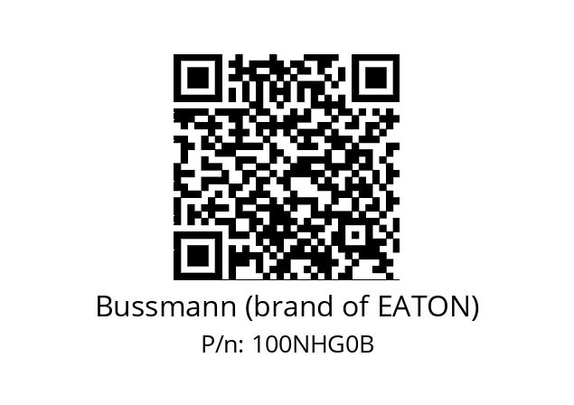   Bussmann (brand of EATON) 100NHG0B