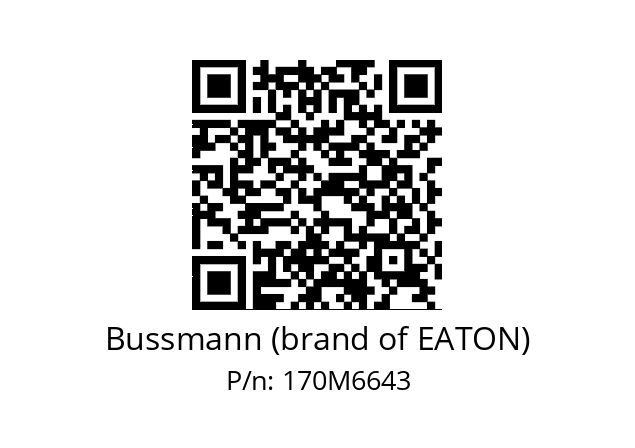   Bussmann (brand of EATON) 170M6643