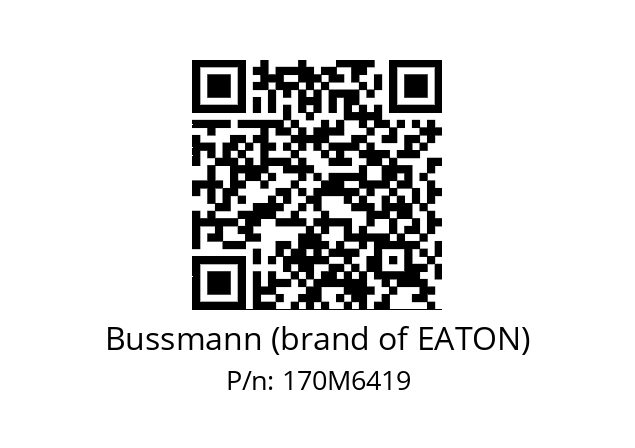   Bussmann (brand of EATON) 170M6419