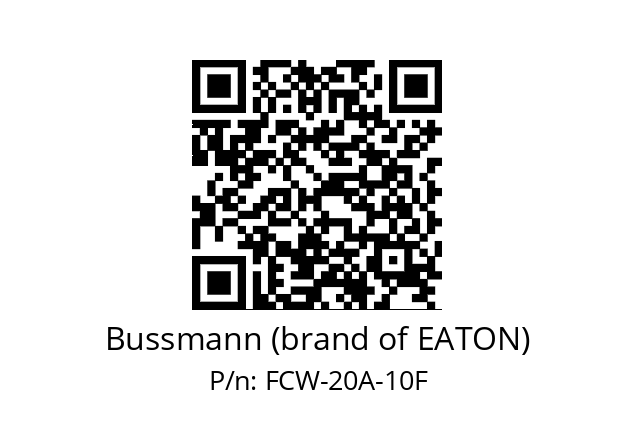   Bussmann (brand of EATON) FCW-20A-10F