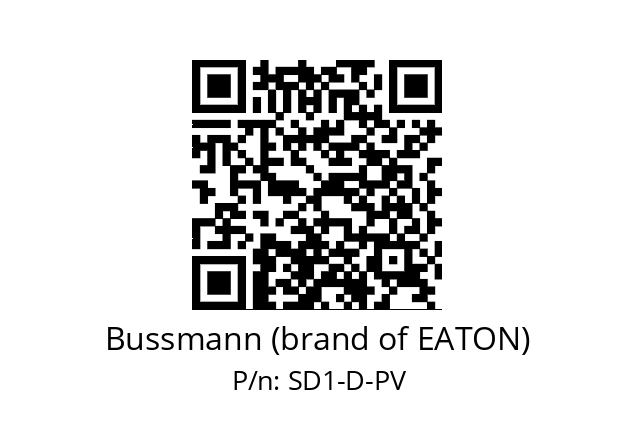   Bussmann (brand of EATON) SD1-D-PV