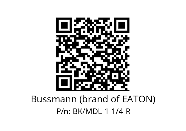   Bussmann (brand of EATON) BK/MDL-1-1/4-R