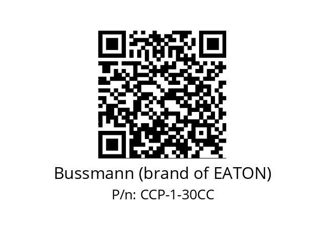   Bussmann (brand of EATON) CCP-1-30CC