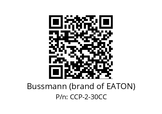   Bussmann (brand of EATON) CCP-2-30CC