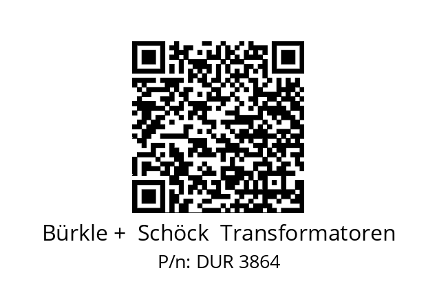   Bürkle +  Schöck  Transformatoren DUR 3864