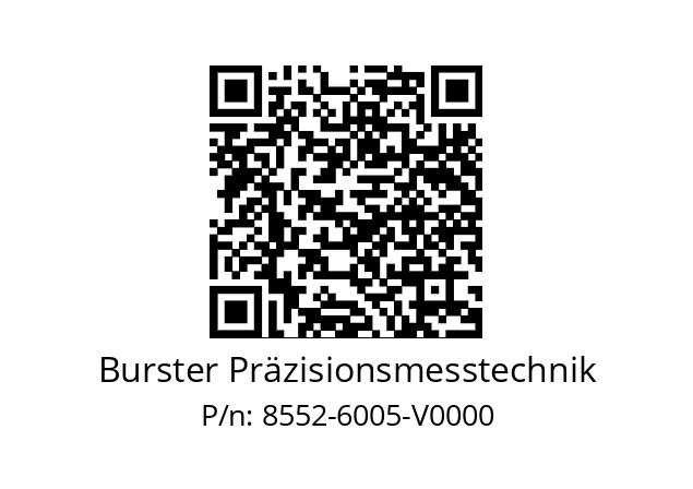   Burster Präzisionsmesstechnik 8552-6005-V0000