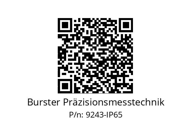   Burster Präzisionsmesstechnik 9243-IP65