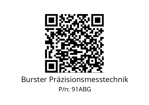   Burster Präzisionsmesstechnik 91ABG