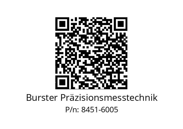   Burster Präzisionsmesstechnik 8451-6005