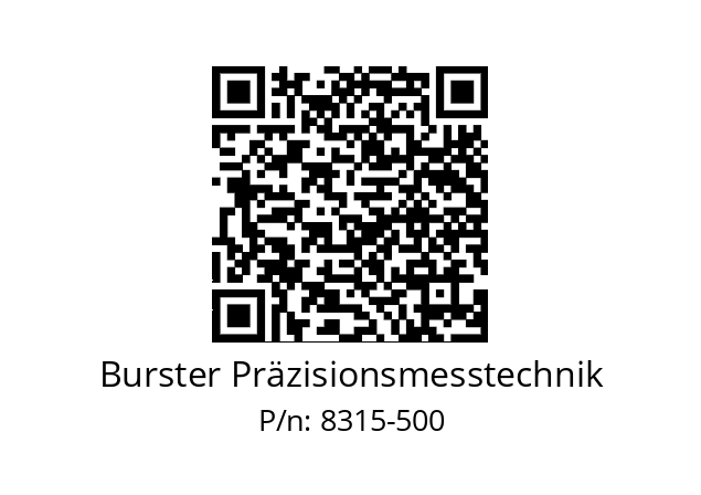   Burster Präzisionsmesstechnik 8315-500